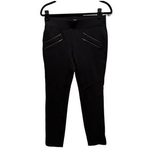 Victoria’s Secret Women’s Black Moto Style Black Pants Leggings Size 6